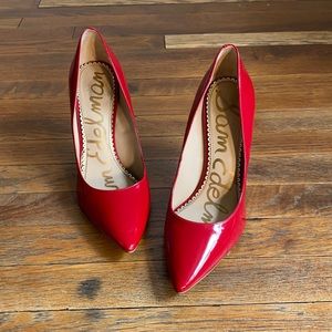 Sam Edelman Red Patent Leather Pumps